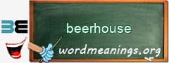 WordMeaning blackboard for beerhouse